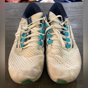 Nike Air Zoom Pegasus 38 White Midnight Navy - Size 10.